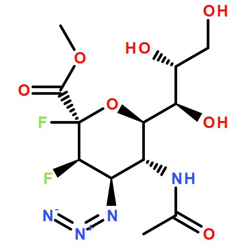 D-erythro-β-L-manno-2-Nonulopyranosonic acid, 5-(acetylamino)-4-azido-2,3,4,5-tetradeoxy-2,3-difluoro-, methyl ester