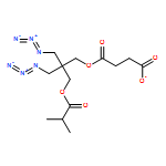 Butanedioic acid, 1-[3-azido-2-(azidomethyl)-2-[(2-methyl-1-oxopropoxy)methyl]propyl] ester