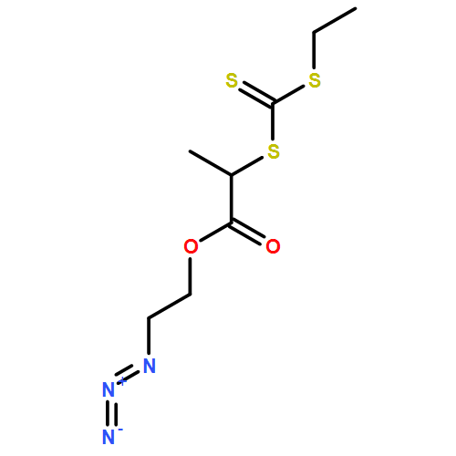 Propanoic acid, 2-[[(ethylthio)thioxomethyl]thio]-, 2-azidoethyl ester