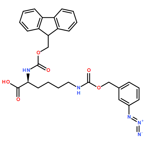 L-Lysine, N6-[[(3-azidophenyl)methoxy]carbonyl]-N2-[(9H-fluoren-9-ylmethoxy)carbonyl]-