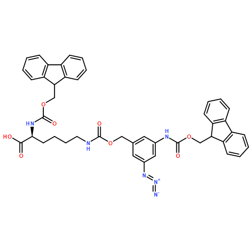 L-Lysine, N6-[[[3-azido-5-[[(9H-fluoren-9-ylmethoxy)carbonyl]amino]phenyl]methoxy]carbonyl]-N2-[(9H-fluoren-9-ylmethoxy)carbonyl]-