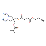 Butanedioic acid, 1-[3-azido-2-(azidomethyl)-2-[(2-methyl-1-oxopropoxy)methyl]propyl] 4-(3-butyn-1-yl) ester