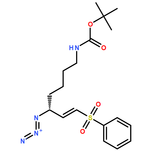 Carbamic acid, N-[(5R,6E)-5-azido-7-(phenylsulfonyl)-6-hepten-1-yl]-, 1,1-dimethylethyl ester