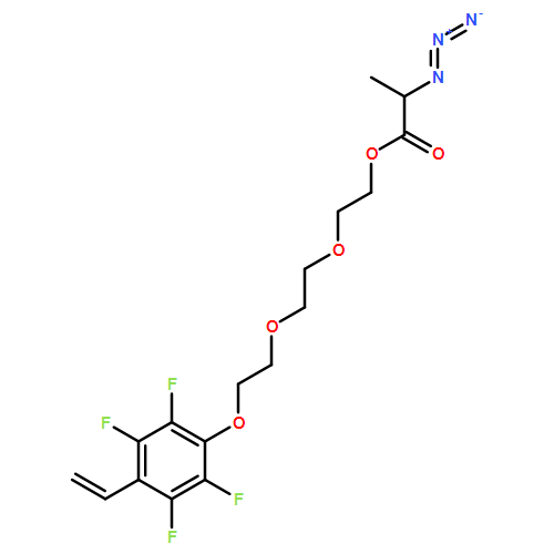 Propanoic acid, 2-azido-, 2-[2-[2-(4-ethenyl-2,3,5,6-tetrafluorophenoxy)ethoxy]ethoxy]ethyl ester