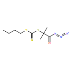 Carbonotrithioic acid, 2-azido-1,1-dimethyl-2-oxoethyl butyl ester