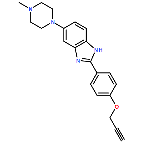 1H-Benzimidazole, 6-(4-methyl-1-piperazinyl)-2-[4-(2-propyn-1-yloxy)phenyl]-