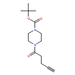 1-Piperazinecarboxylic acid, 4-(1-oxo-4-pentyn-1-yl)-, 1,1-dimethylethyl ester