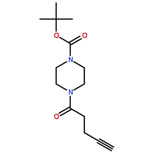 1-Piperazinecarboxylic acid, 4-(1-oxo-4-pentyn-1-yl)-, 1,1-dimethylethyl ester