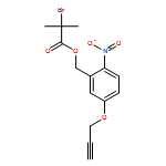 Propanoic acid, 2-bromo-2-methyl-, [2-nitro-5-(2-propyn-1-yloxy)phenyl]methyl ester