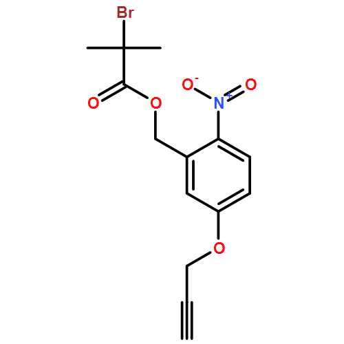 Propanoic acid, 2-bromo-2-methyl-, [2-nitro-5-(2-propyn-1-yloxy)phenyl]methyl ester