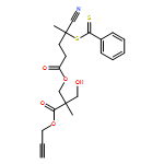 Pentanoic acid, 4-cyano-4-[(phenylthioxomethyl)thio]-, 2-(hydroxymethyl)-2-methyl-3-oxo-3-(2-propyn-1-yloxy)propyl ester 