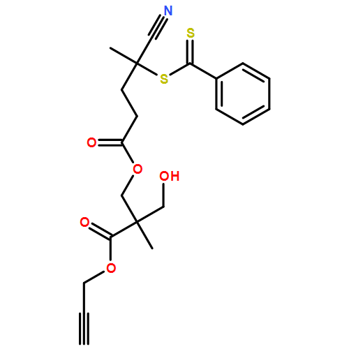 Pentanoic acid, 4-cyano-4-[(phenylthioxomethyl)thio]-, 2-(hydroxymethyl)-2-methyl-3-oxo-3-(2-propyn-1-yloxy)propyl ester 