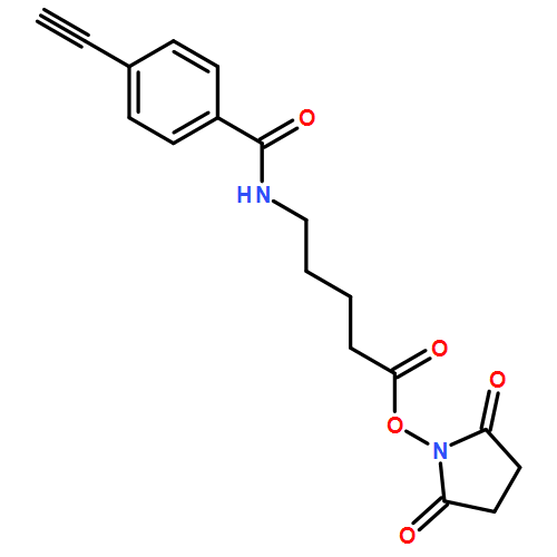 Pentanoic acid, 5-[(4-ethynylbenzoyl)amino]-, 2,5-dioxo-1-pyrrolidinyl ester