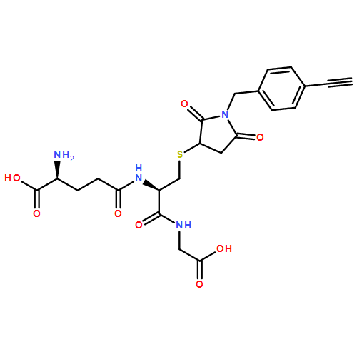 Glycine, L-γ-glutamyl-S-[1-[(4-ethynylphenyl)methyl]-2,5-dioxo-3-pyrrolidinyl]-L-cysteinyl-