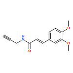 2-Propenamide, 3-(3,4-dimethoxyphenyl)-N-2-propyn-1-yl-, (2E)-