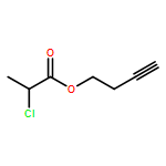 Propanoic acid, 2-chloro-, 3-butyn-1-yl ester