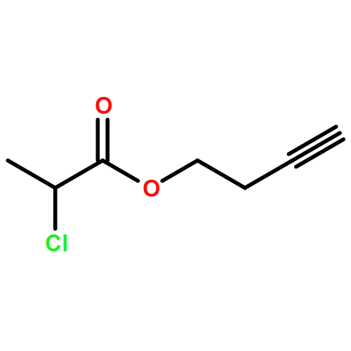 Propanoic acid, 2-chloro-, 3-butyn-1-yl ester