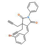 2,5-Pyrrolidinedione, 4-[(3-bromophenyl)methylene]-1-phenyl-3,3-di-2-propyn-1-yl-, (4E)-