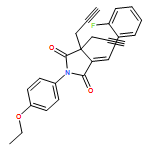 2,5-Pyrrolidinedione, 1-(4-ethoxyphenyl)-4-[(2-fluorophenyl)methylene]-3,3-di-2-propyn-1-yl-, (4E)-