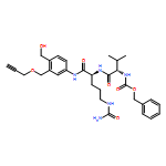 L-Ornithinamide, N-[(phenylmethoxy)carbonyl]-L-valyl-N5-(aminocarbonyl)-N-[4-(hydroxymethyl)-3-[(2-propyn-1-yloxy)methyl]phenyl]-