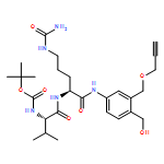 L-Ornithinamide, N-[(1,1-dimethylethoxy)carbonyl]-L-valyl-N5-(aminocarbonyl)-N-[4-(hydroxymethyl)-3-[(2-propyn-1-yloxy)methyl]phenyl]-