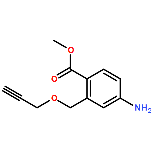 Benzoic acid, 4-amino-2-[(2-propyn-1-yloxy)methyl]-, methyl ester