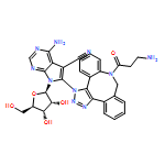 7H-Pyrrolo[2,3-d]pyrimidine-5-carbonitrile, 4-amino-6-[8-(3-amino-1-oxopropyl)-8,9-dihydro-3H-dibenzo[b,f]-1,2,3-triazolo[4,5-d]azocin-3-yl]-7-β-D-ribofuranosyl-