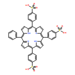 Benzenesulfonic acid, 4,4',4''-(20-phenyl-21H,23H-porphine-5,10,15-triyl)tris-