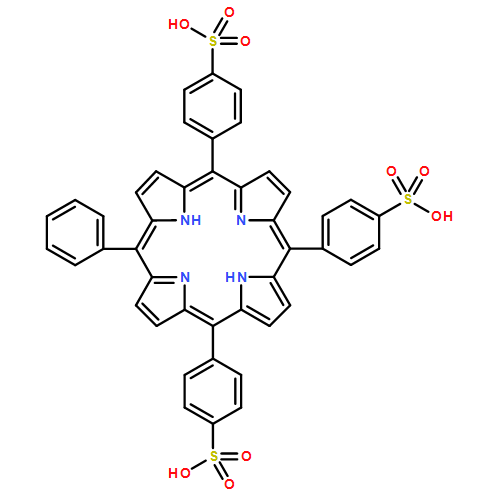 Benzenesulfonic acid, 4,4',4''-(20-phenyl-21H,23H-porphine-5,10,15-triyl)tris-