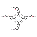 Acetic acid, 2,2',2'',2'''-[21H,23H-porphine-5,10,15,20-tetrayltetrakis(4,1-phenyleneoxy)]tetrakis-, 1,1',1'',1'''-tetraethyl ester