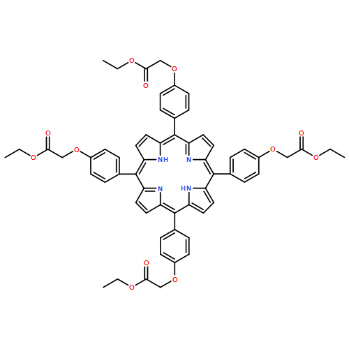 Acetic acid, 2,2',2'',2'''-[21H,23H-porphine-5,10,15,20-tetrayltetrakis(4,1-phenyleneoxy)]tetrakis-, 1,1',1'',1'''-tetraethyl ester