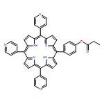 Phenol, 4-(10,15,20-tri-4-pyridinyl-21H,23H-porphin-5-yl)-, 1-propanoate