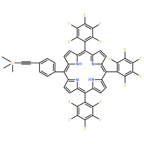 21H,23H-Porphine, 5,10,15-tris(2,3,4,5,6-pentafluorophenyl)-20-[4-[2-(trimethylsilyl)ethynyl]phenyl]-