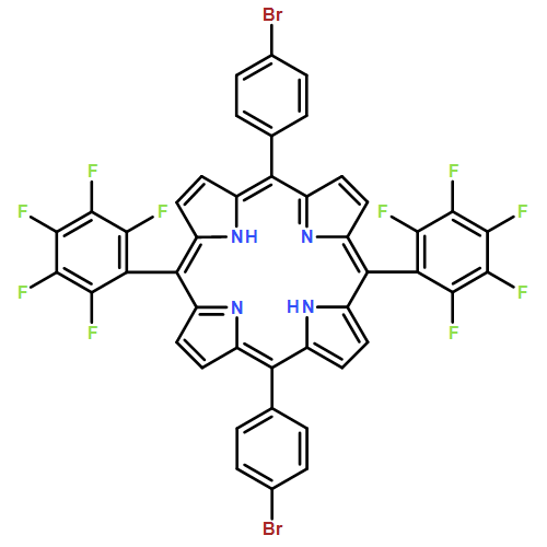 21H,23H-Porphine, 5,15-bis(4-bromophenyl)-10,20-bis(2,3,4,5,6-pentafluorophenyl)-