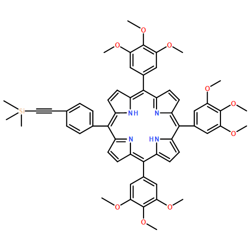 21H,23H-Porphine, 5,10,15-tris(3,4,5-trimethoxyphenyl)-20-[4-[2-(trimethylsilyl)ethynyl]phenyl]-