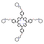 Piperidinium, 1,1',1'',1'''-[21H,23H-porphine-5,10,15,20-tetrayltetrakis(4,1-phenyleneoxy-2,1-ethanediyl)]tetrakis[1-methyl-