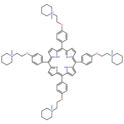 Piperidinium, 1,1',1'',1'''-[21H,23H-porphine-5,10,15,20-tetrayltetrakis(4,1-phenyleneoxy-2,1-ethanediyl)]tetrakis[1-methyl-