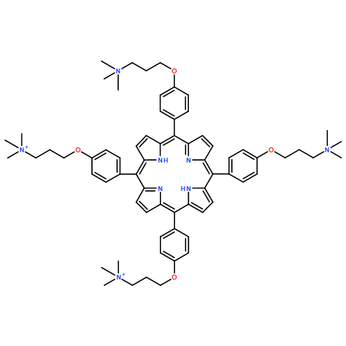 1-Propanaminium, 3,3',3'',3'''-[21H,23H-porphine-5,10,15,20-tetrayltetrakis(4,1-phenyleneoxy)]tetrakis[N,N,N-trimethyl- (9CI)