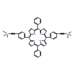 21H,23H-Porphine, 5,15-diphenyl-10,20-bis[4-[(trimethylsilyl)ethynyl]phenyl]- (9CI)