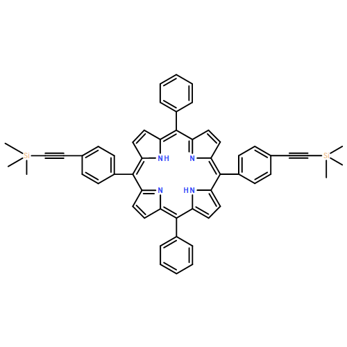 21H,23H-Porphine, 5,15-diphenyl-10,20-bis[4-[(trimethylsilyl)ethynyl]phenyl]- (9CI)