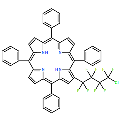 21H,23H-Porphine, 2-(4-chloro-1,1,2,2,3,3,4,4-octafluorobutyl)-5,10,15,20-tetraphenyl-