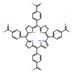 Benzoyl chloride, 4,4',4'',4'''-(21H,23H-porphine-5,10,15,20-tetrayl)tetrakis-