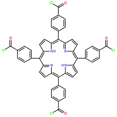 Benzoyl chloride, 4,4',4'',4'''-(21H,23H-porphine-5,10,15,20-tetrayl)tetrakis-