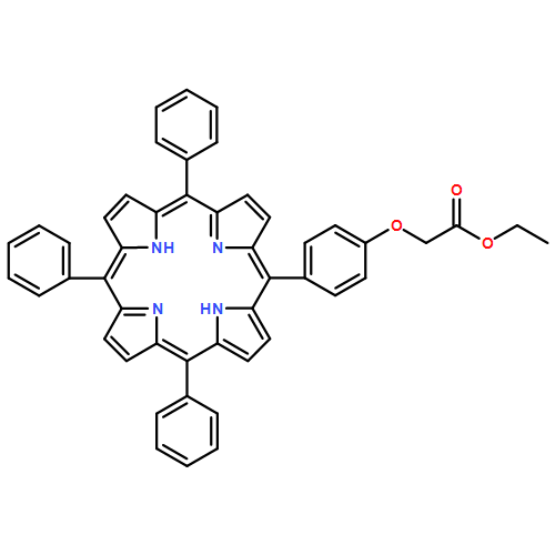 Acetic acid, 2-[4-(10,15,20-triphenyl-21H,23H-porphin-5-yl)phenoxy]-, ethyl ester