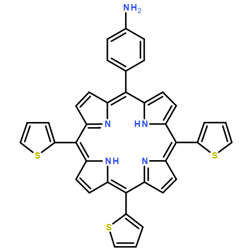 Benzenamine, 4-(10,15,20-tri-2-thienyl-21H,23H-porphin-5-yl)-