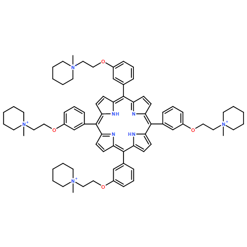 Piperidinium, 1,1',1'',1'''-[21H,23H-porphine-5,10,15,20-tetrayltetrakis(3,1-phenyleneoxy-2,1-ethanediyl)]tetrakis[1-methyl-