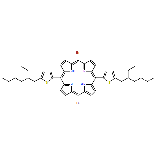 21H,23H-Porphine, 5,15-dibromo-10,20-bis[5-(2-ethylhexyl)-2-thienyl]-