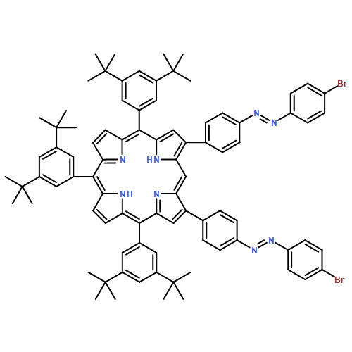 21H,23H-Porphine, 5,10,15-tris[3,5-bis(1,1-dimethylethyl)phenyl]-2,18-bis[4-[(1E)-2-(4-bromophenyl)diazenyl]phenyl]-