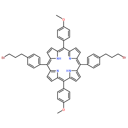 21H,23H-Porphine, 5,15-bis[4-(3-bromopropyl)phenyl]-10,20-bis(4-methoxyphenyl)-