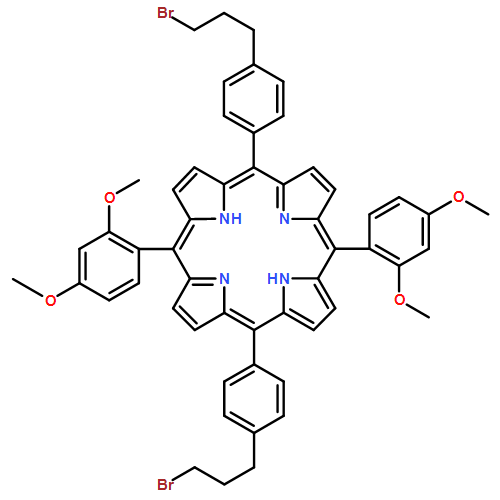 21H,23H-Porphine, 5,15-bis[4-(3-bromopropyl)phenyl]-10,20-bis(2,4-dimethoxyphenyl)-